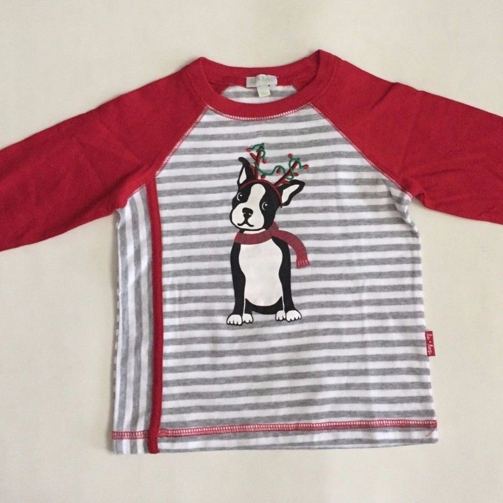 LE TOP "THE OTHER REINDEER" Striped Shirt 18M